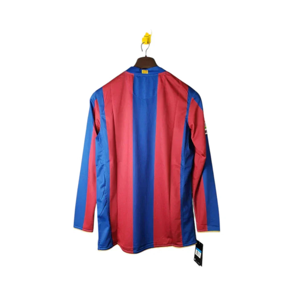 Camisa Barcelona Home Retrô 2007/08 Manga Longa - Torcedor Masculino