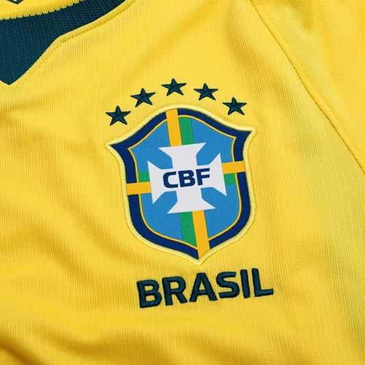 Camisa Brasil Bordada Home 2026/27 - Torcedor Masculino