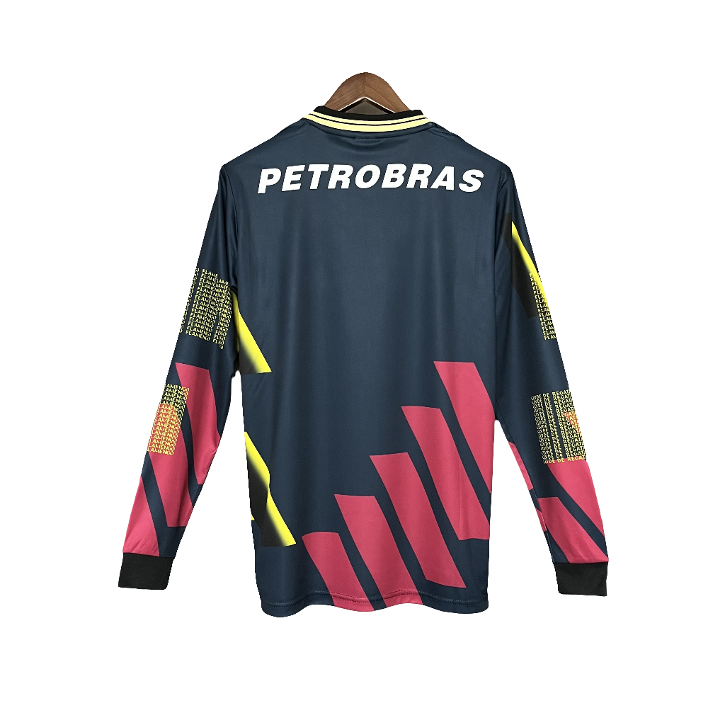 Camisa Flamengo Retrô 1997 Manga Longa - Torcedor Masculino