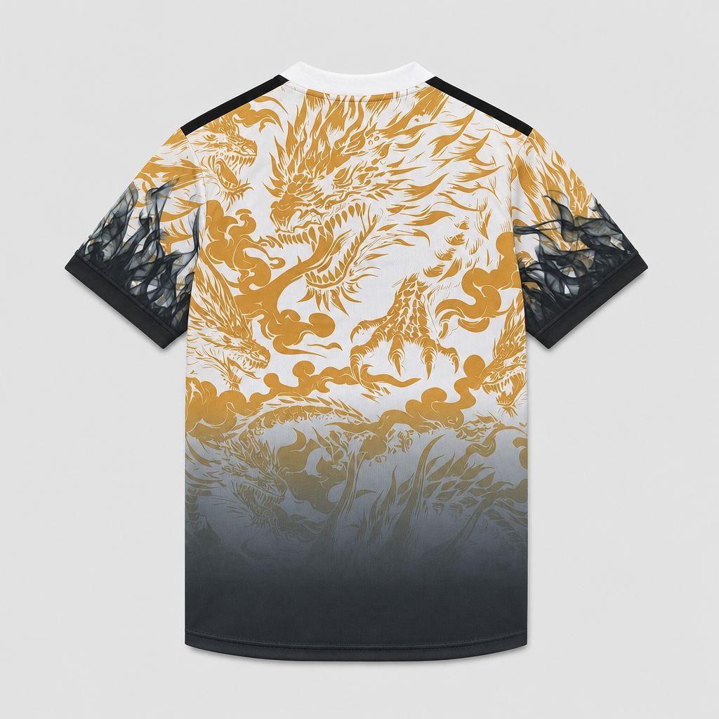 Camisa Real Madrid Dragão Dourada Edição Especial 2026/27 - Torcedor Masculino