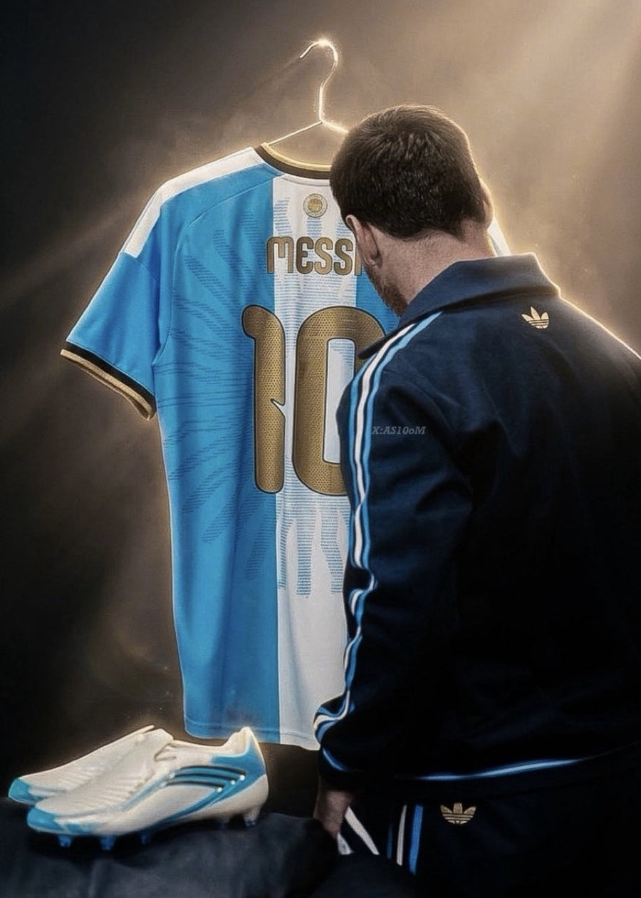 Feita para a despedida de Messi