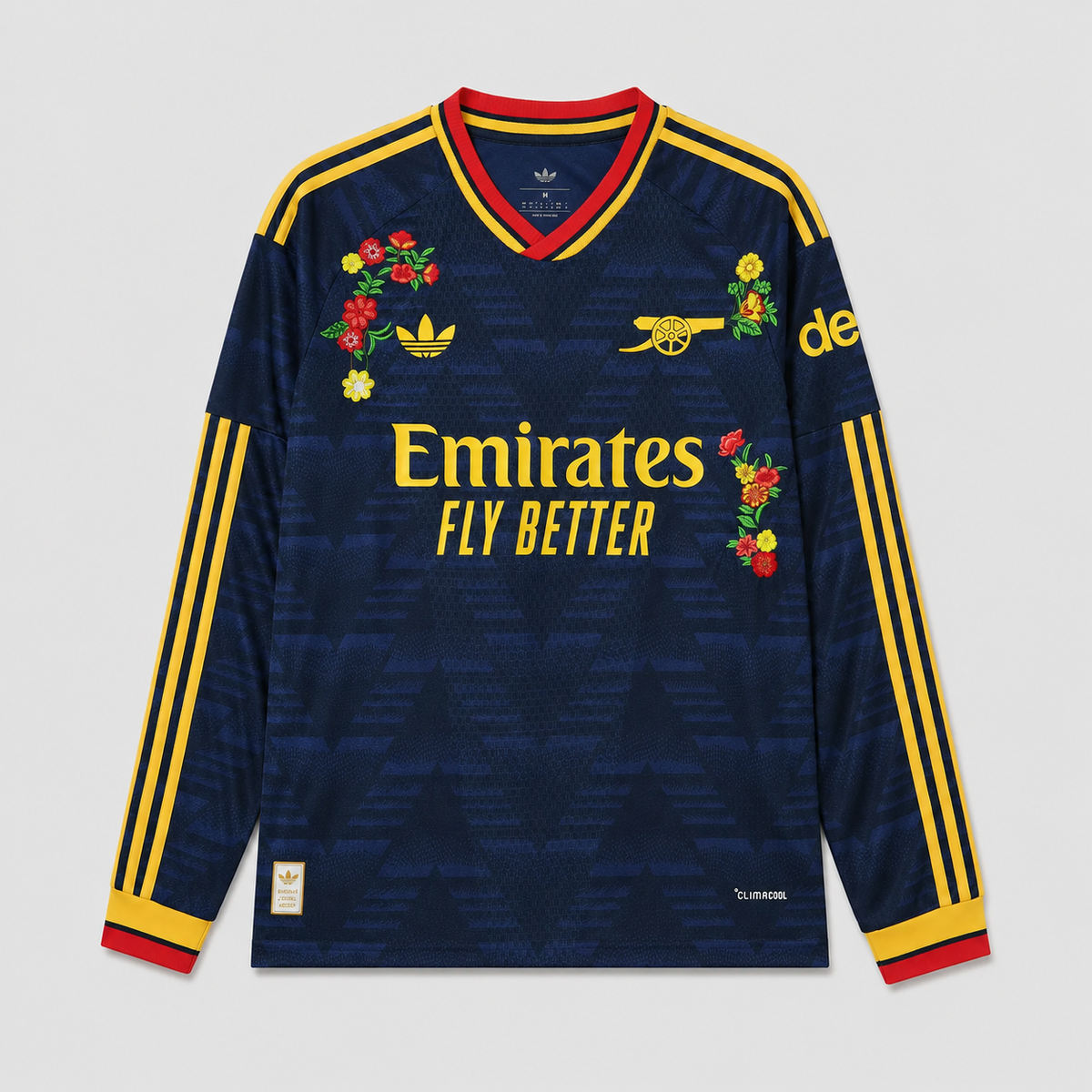 Camisa Arsenal Bordada Away 2026/27 Manga Longa - Jogador Masculino