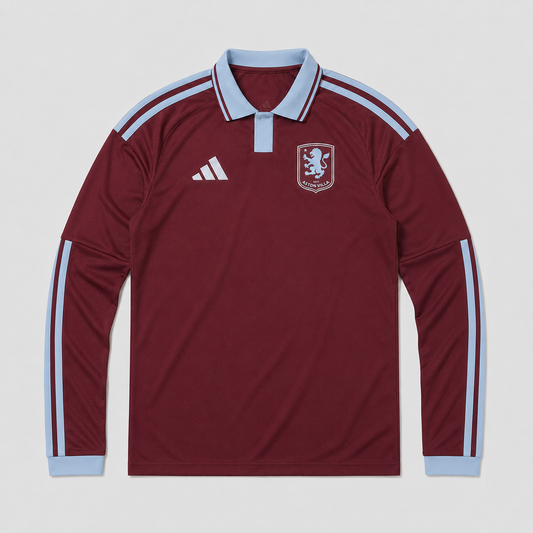 Camisa Aston Villa Home 2026/27 Manga Longa - Torcedor Masculino