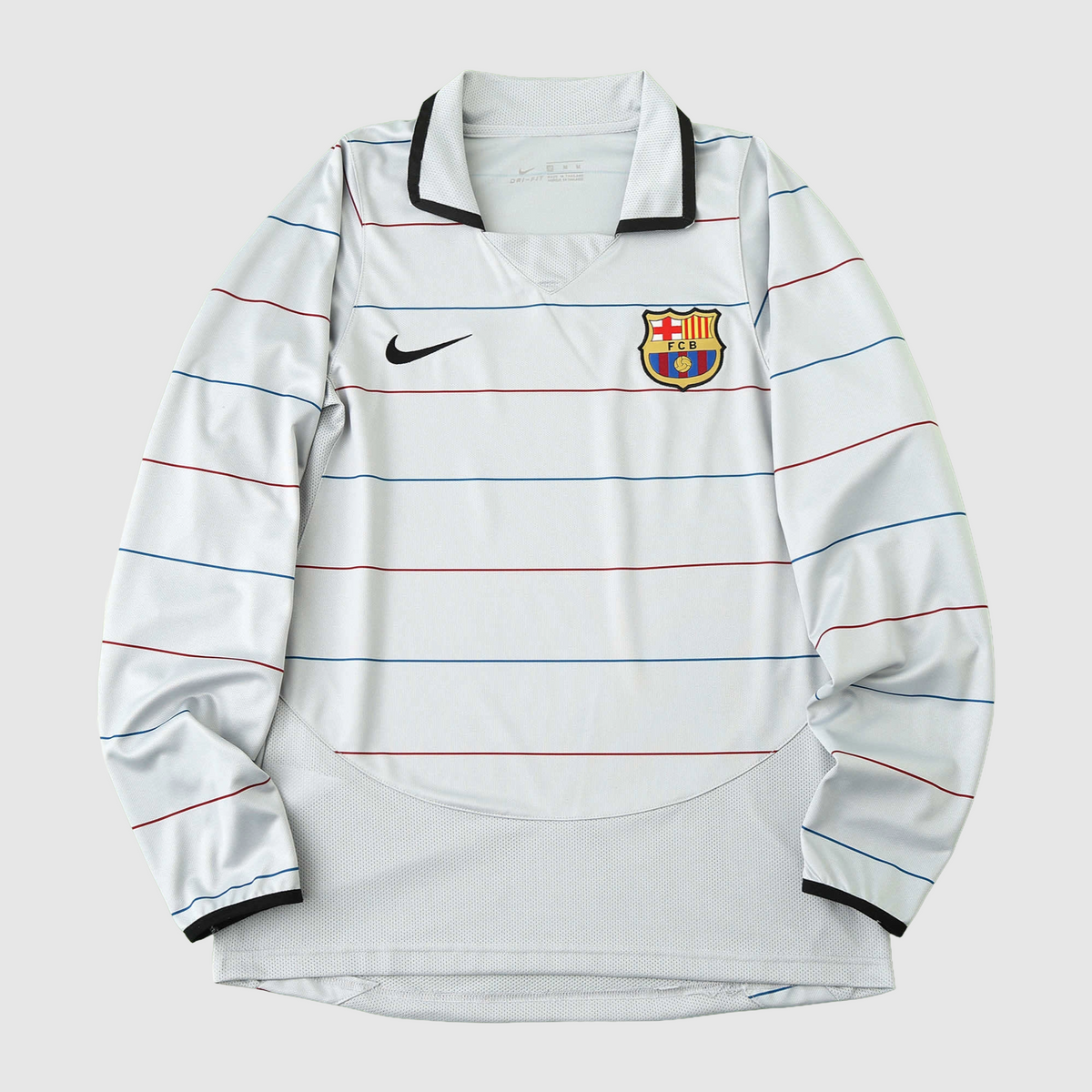 Camisa Barcelona Away Retrô 2003/04 Manga Longa - Torcedor Masculino