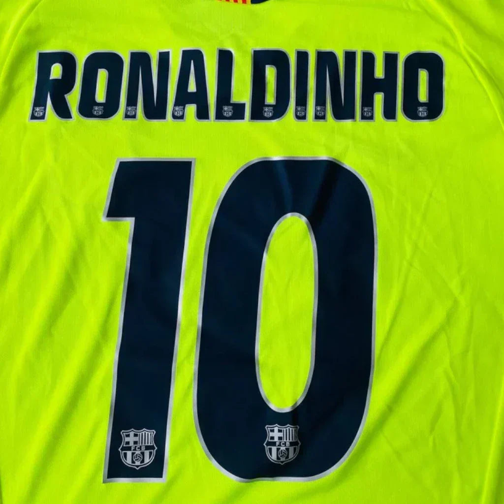 Camisa Barcelona Away Retrô 2005/06 Manga Longa - Torcedor Masculino
