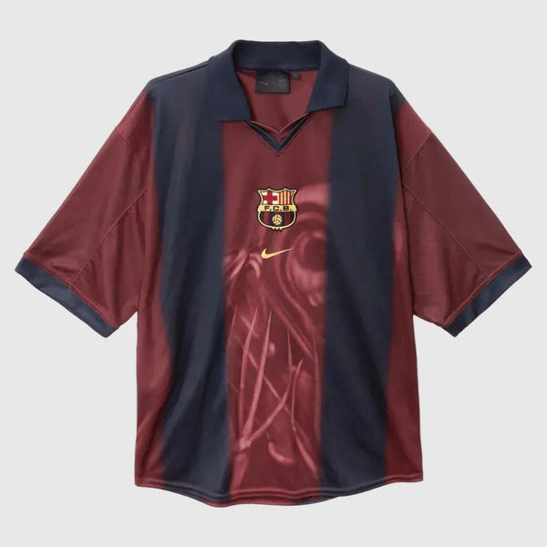 Camisa Barcelona Home Retrô 2000/01 Oversized - Torcedor Masculino