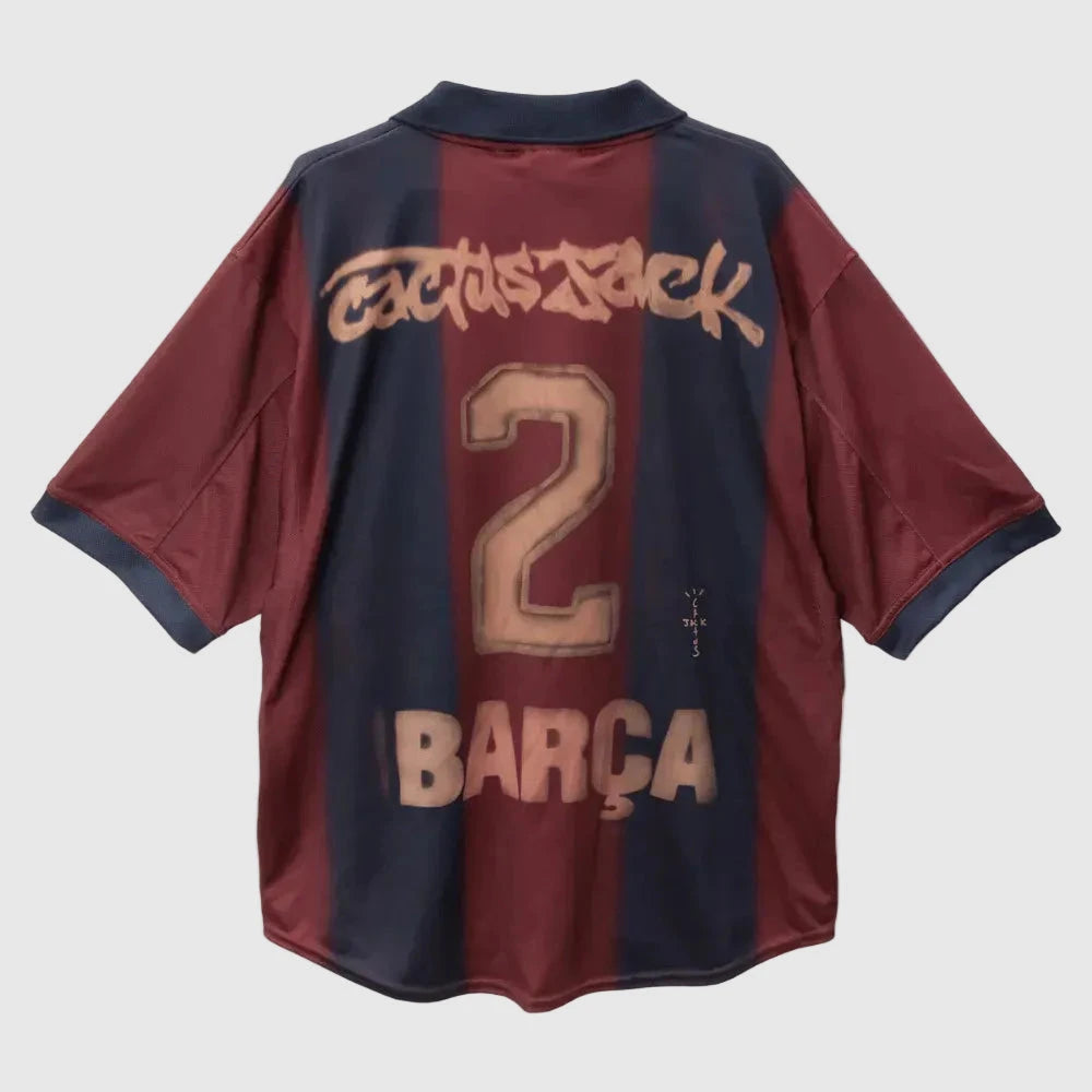 Camisa Barcelona Home Retrô 2000/01 Oversized - Torcedor Masculino