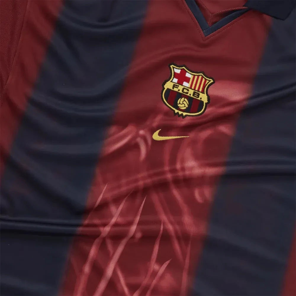 Camisa Barcelona Home Retrô 2000/01 Oversized - Torcedor Masculino