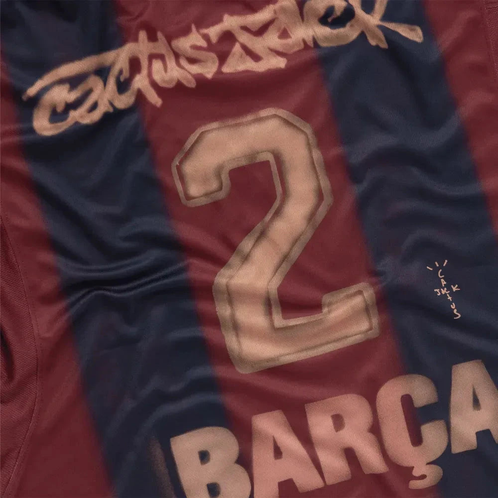 Camisa Barcelona Home Retrô 2000/01 Oversized - Torcedor Masculino