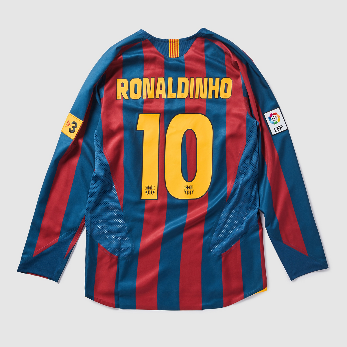 Camisa Barcelona Home Retrô 2005/06 Manga Longa - Torcedor Masculino