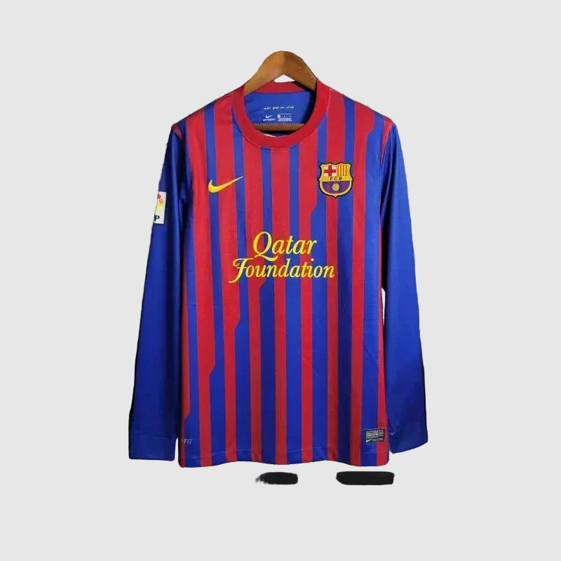 Camisa Barcelona Home Retrô 2011/12 Manga Longa - Torcedor Masculino