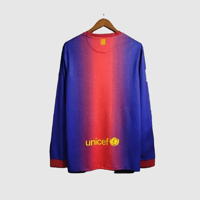 Camisa Barcelona Home Retrô 2012/13 Manga Longa - Torcedor Masculino