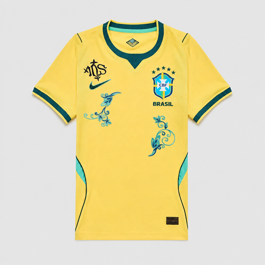 Camisa Brasil Bordada Home 2026/27 - Jogador Masculino