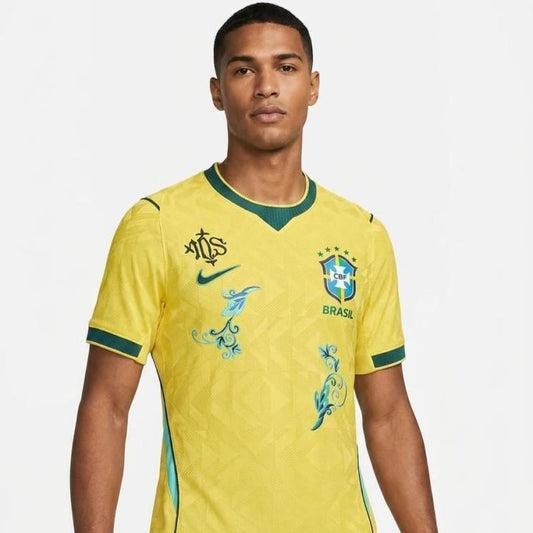 Camisa Brasil Bordada Home 2026/27 - Jogador Masculino