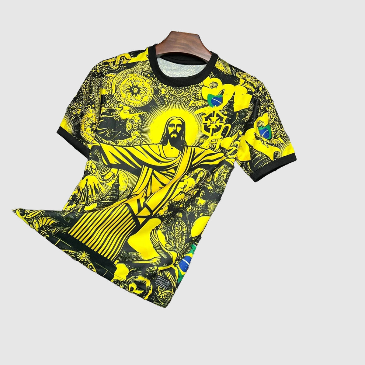 Camisa Brasil Cristo Redentor Amarela Edição Especial - Torcedor Masculino