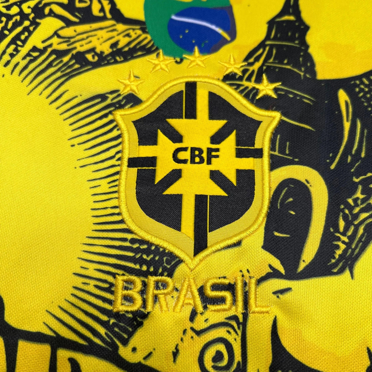 Camisa Brasil Cristo Redentor Amarela Edição Especial - Torcedor Masculino
