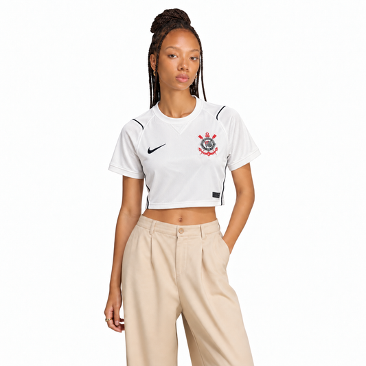 Camisa Corinthians Cropped Away 2026/27 - Torcedor Feminina
