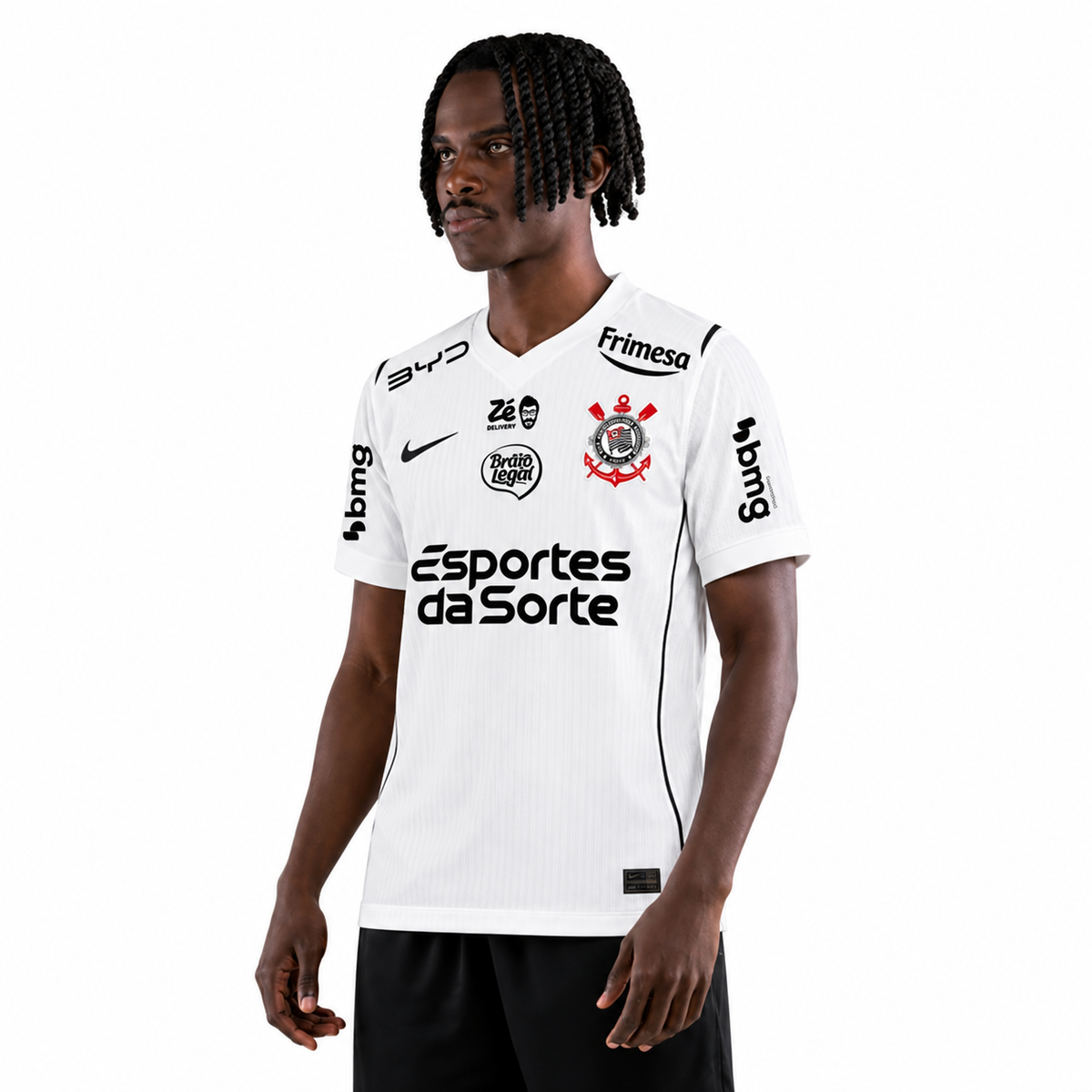 Camisa Corinthians Home 2026/27 com Patrocínio - Jogador Masculino