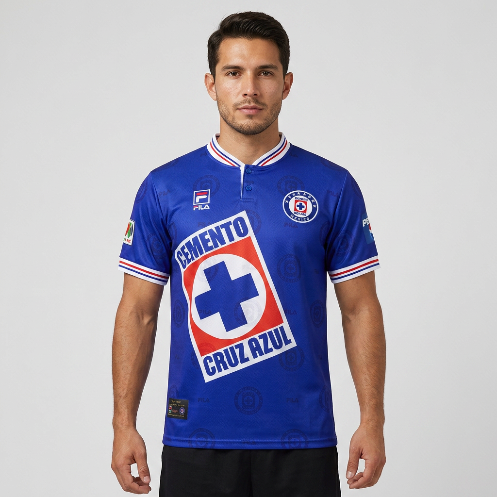 Camisa Cruz Azul Home Retrô 1998 - Torcedor Masculino