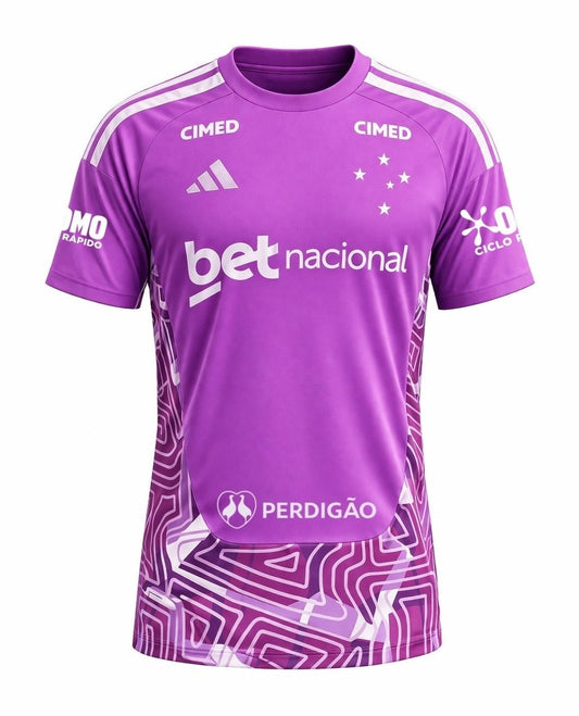 Camisa Cruzeiro Goleiro 2026/27 com Patrocínio - Torcedor Masculino