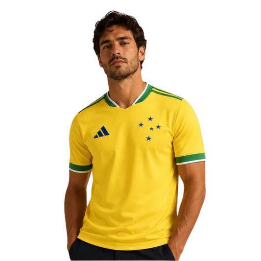 Camisa Cruzeiro Verde e Amarelo Third 2026/27 - Torcedor Masculino