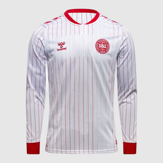 Camisa Dinamarca Away 2026/27 Manga Longa - Jogador Masculino