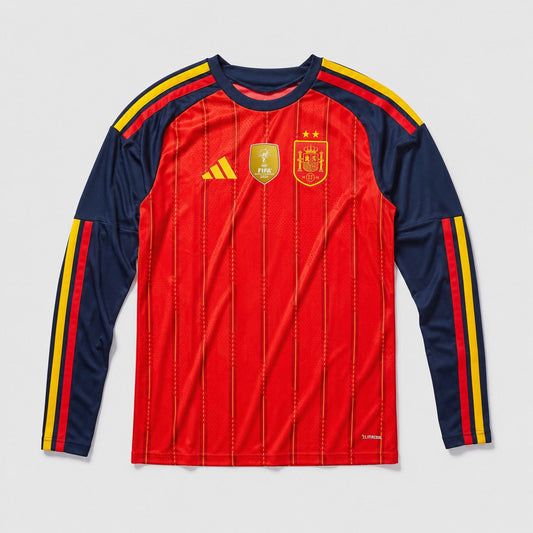 Camisa Espanha Home 2026/27 Manga Longa - Torcedor Masculino