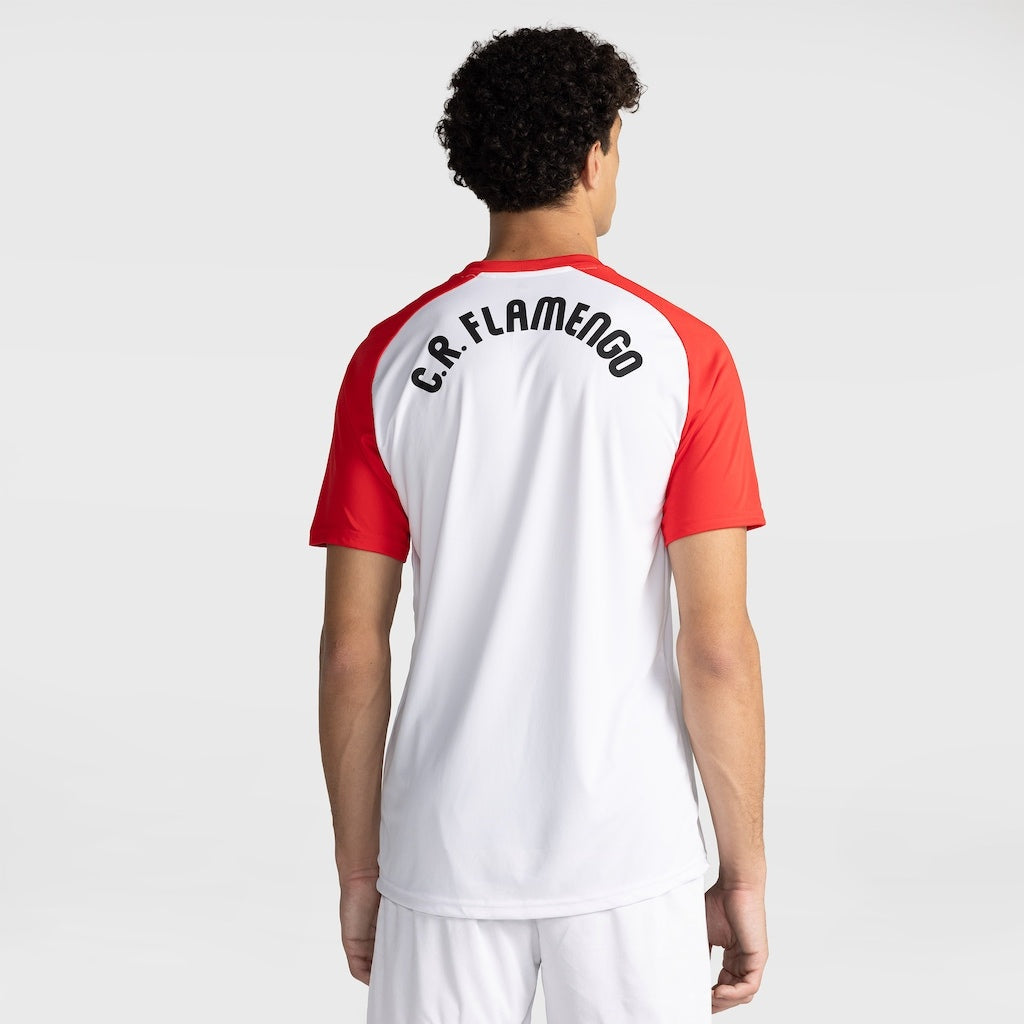Camisa Flamengo Pré Jogo Branca e Vermelho 2026/27 - Torcedor Masculino