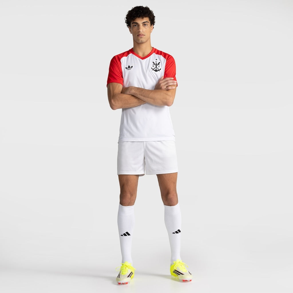 Camisa Flamengo Pré Jogo Branca e Vermelho 2026/27 - Torcedor Masculino
