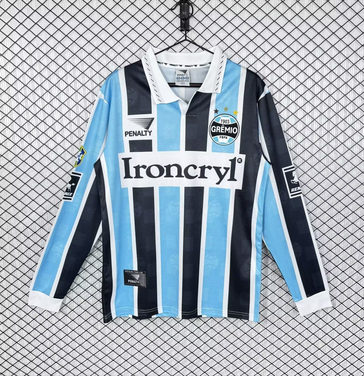 Camisa Grêmio Retrô 1997 Manga Longa - Torcedor Masculino