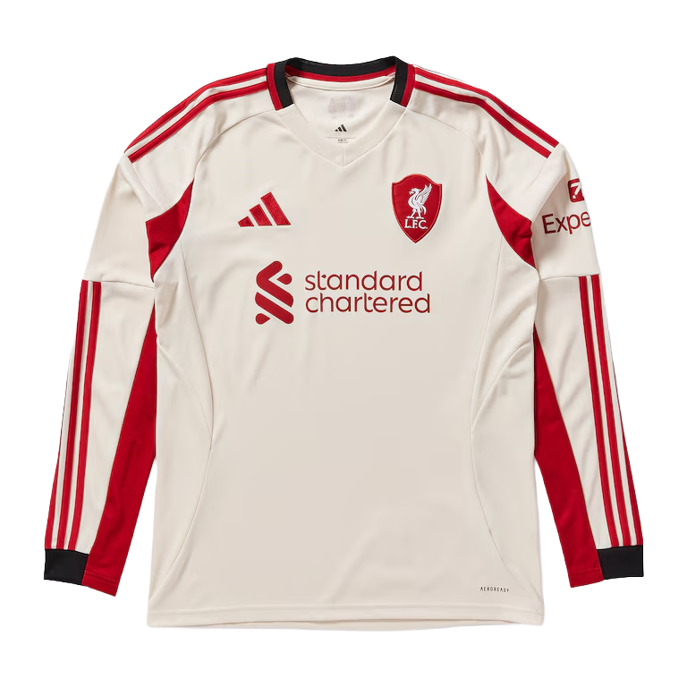 Camisa Liverpool Away 2025/26 Manga Longa - Torcedor Masculino