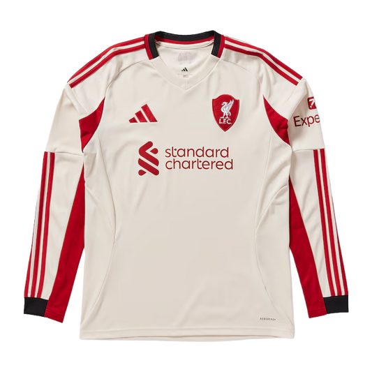 Camisa Liverpool Away 2025/26 Manga Longa - Torcedor Masculino