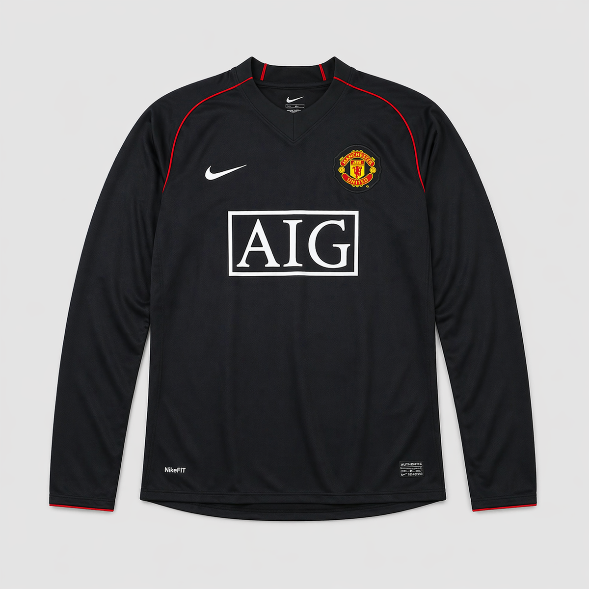 Camisa Manchester United Away Retrô 2007/08 Manga Longa - Torcedor Masculino