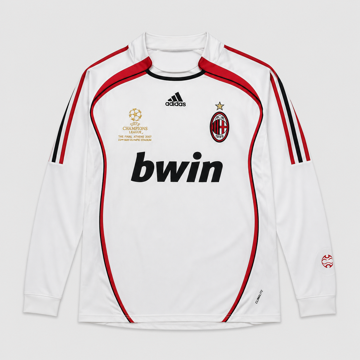 Camisa Milan Away Retrô 2006/07 Manga Longa - Torcedor Masculino