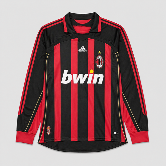 Camisa Milan Home Retrô 2006/07 Manga Longa - Torcedor Masculino