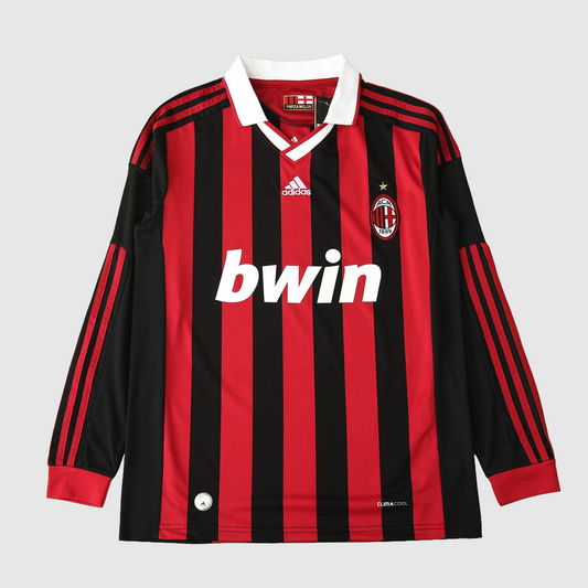 Camisa Milan Home Retrô 2009/10 Manga Longa - Torcedor Masculino