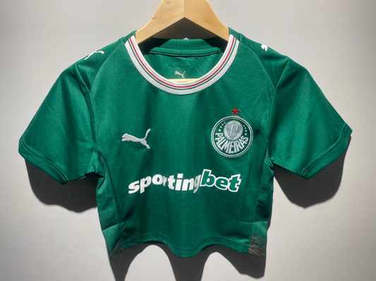 Camisa Palmeiras Cropped Home 2026/27 - Torcedor Feminina