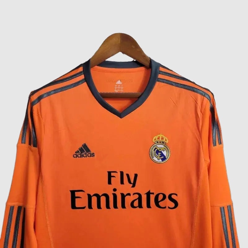 Camisa Real Madrid Away Retrô 2013/14 2 Manga Longa - Torcedor Masculino