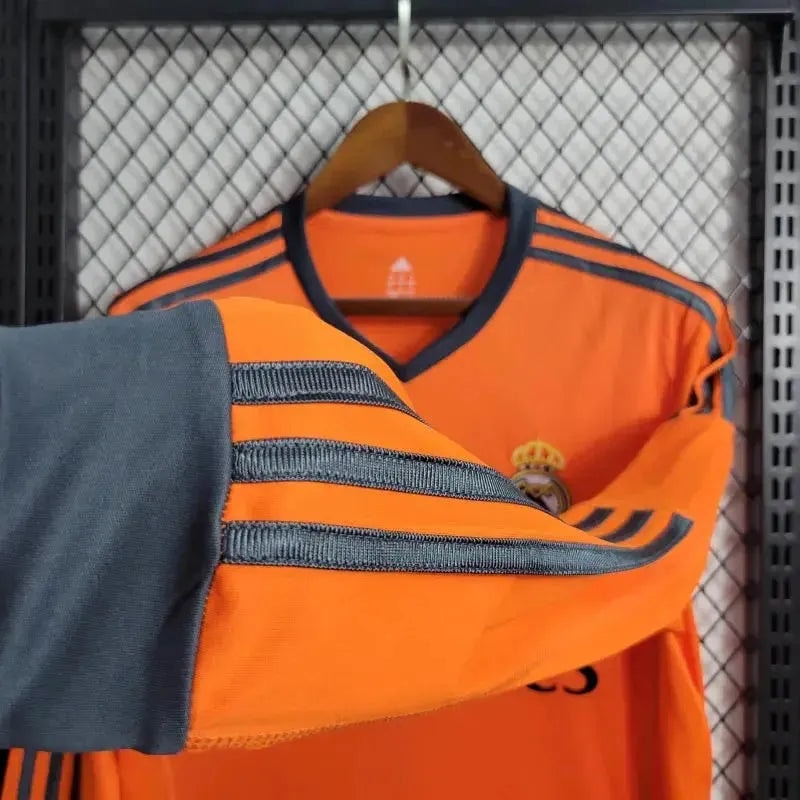 Camisa Real Madrid Away Retrô 2013/14 2 Manga Longa - Torcedor Masculino