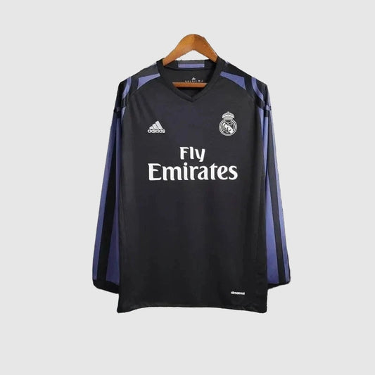 Camisa Real Madrid Away Retrô 2016/17 Manga Longa - Torcedor Masculino