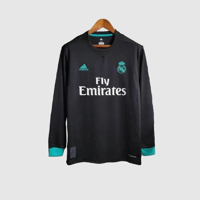 Camisa Real Madrid Away Retrô 2017/18 Manga Longa - Torcedor Masculino