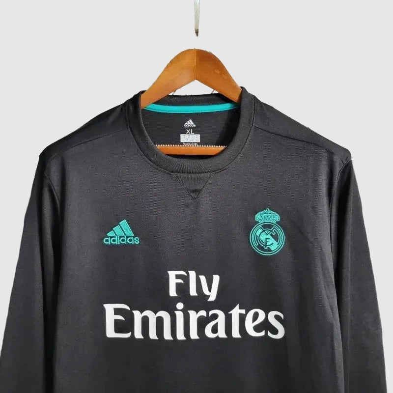 Camisa Real Madrid Away Retrô 2017/18 Manga Longa - Torcedor Masculino