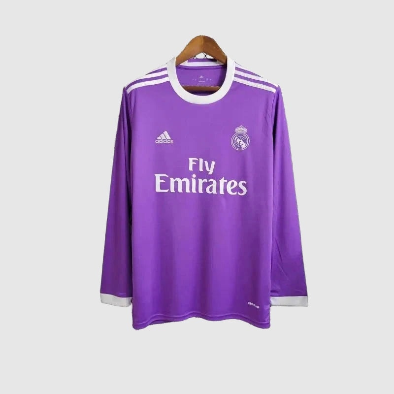 Camisa Real Madrid Away Retrô 2017/18 Manga Longa - Torcedor Masculino