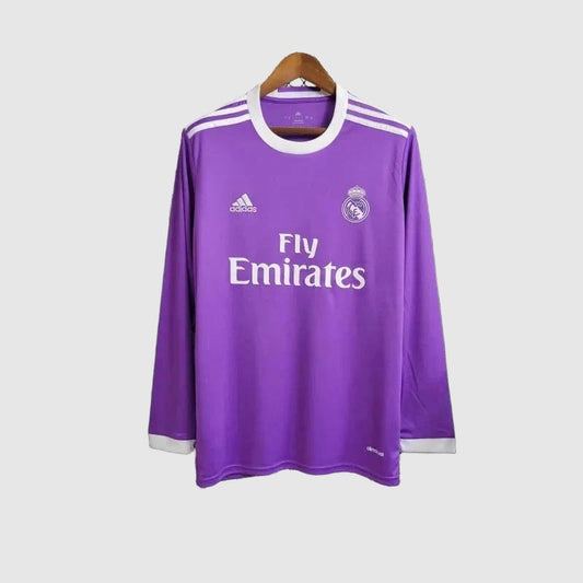 Camisa Real Madrid Away Retrô 2017/18 Manga Longa - Torcedor Masculino