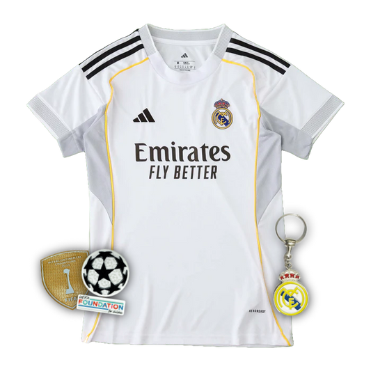 Camisa Real Madrid Home 2025/26 - Torcedor Feminina