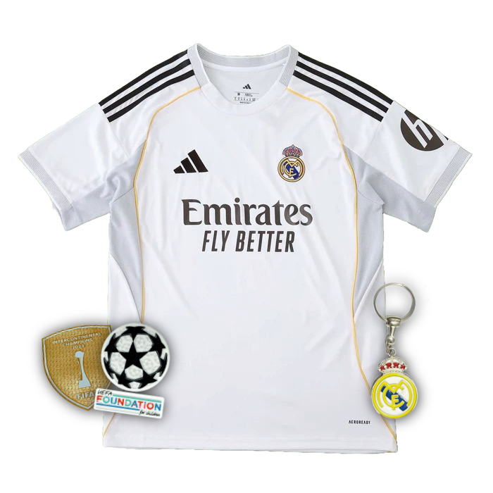 Camisa Real Madrid Home 2025/26 - Torcedor Masculino