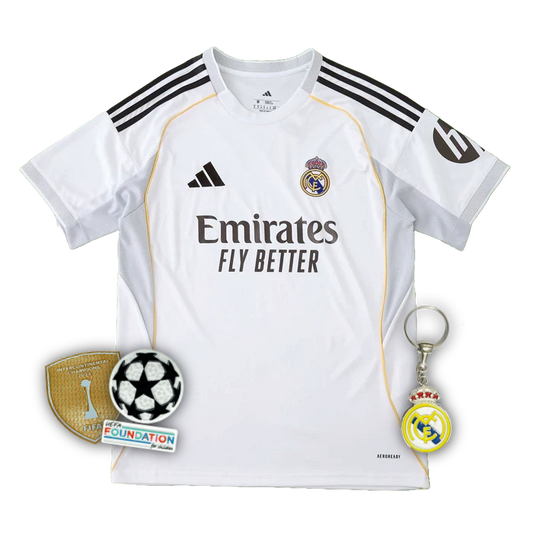 Camisa Real Madrid Home 2025/26 - Torcedor Masculino