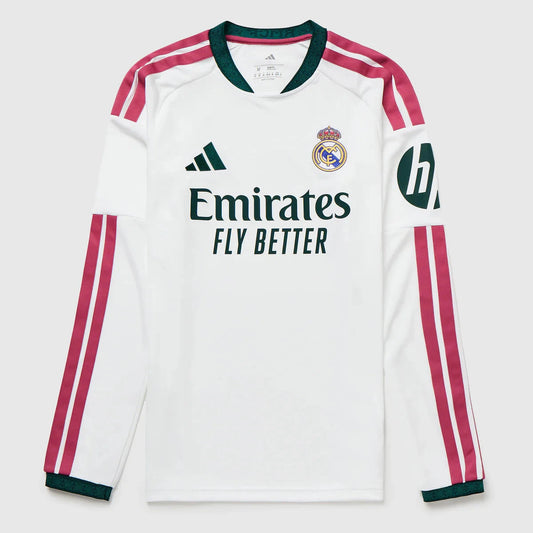 Camisa Real Madrid Home 2026/27 Manga Longa - Jogador Masculino