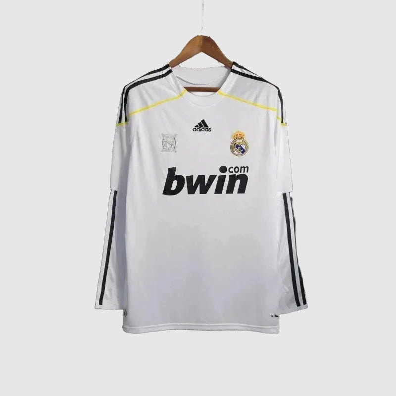 Camisa Real Madrid Home Retrô 2009/10 Manga Longa - Torcedor Masculino