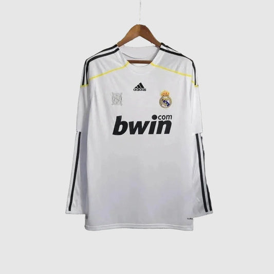 Camisa Real Madrid Home Retrô 2009/10 Manga Longa - Torcedor Masculino